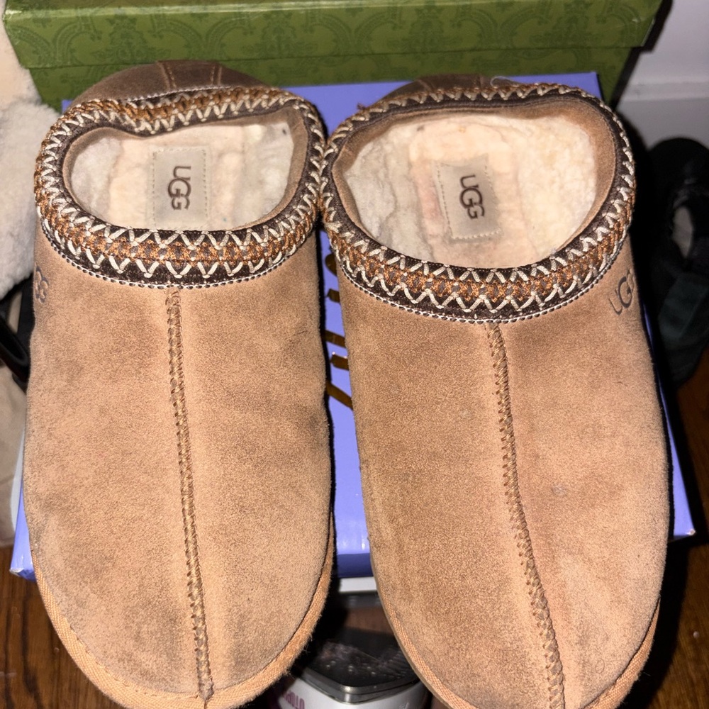 UGG Chestnut Suede Slip-Ons